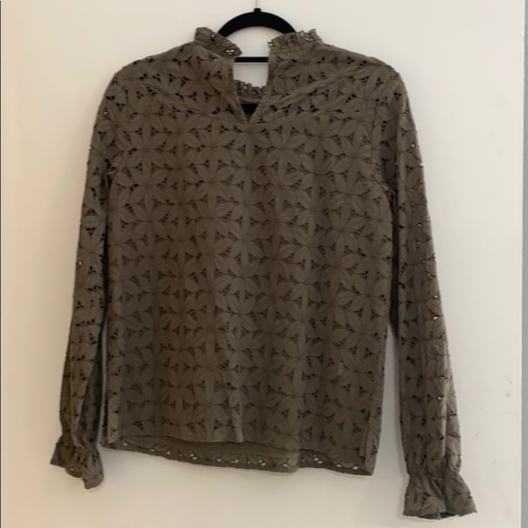 Green lace blouse - Picture 2 of 2